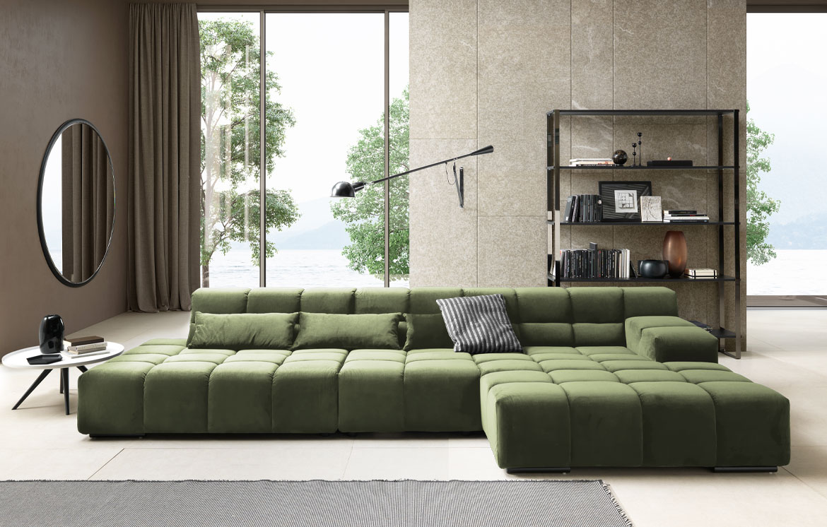 The Best of Italy - PALACE 1 Ecksofa 356x172 Turtle
