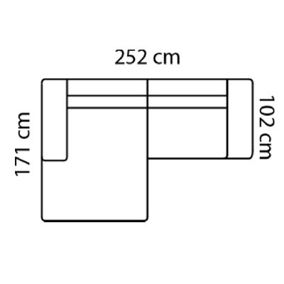 ca. 252x171x75 cm (SX)