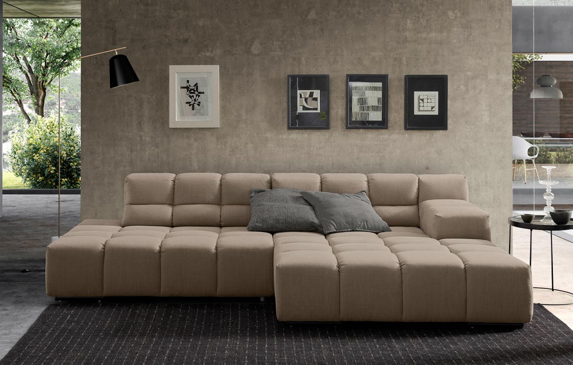 The Best of Italy - PALACE 1 Ecksofa 286x172 Taupe